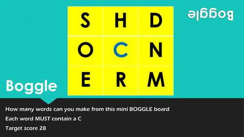Boggle Boards - Spelling game