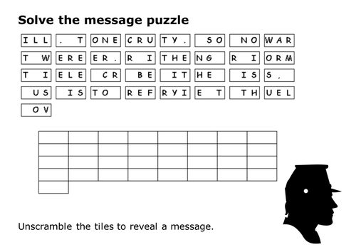 Solve the message puzzle from William Tecumseh Sherman (1820-1891)