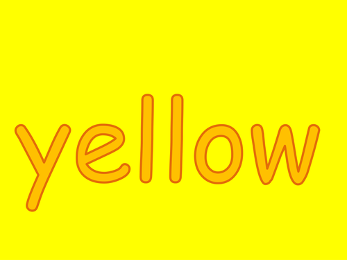 Colour YELLOW PPT To Teach Children About Yellow Teaching Resources