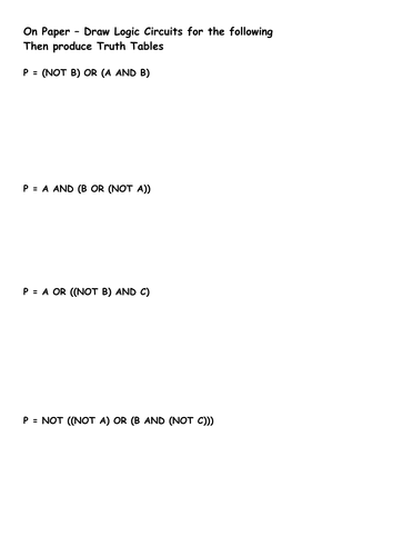 GCSE Computing  Logic Gates Lesson