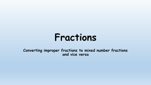 Changing Fractions
