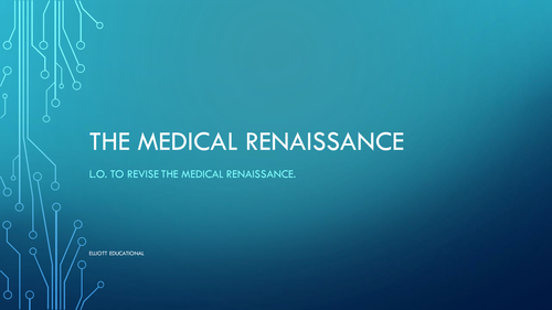 GCSE History OCR SHP Medicine Through Time Renaissance Revision.