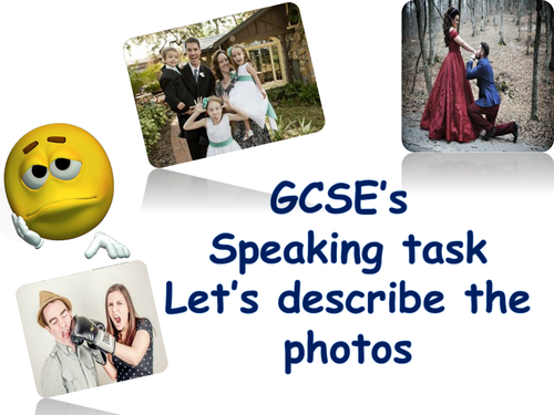 Practice speaking skills with photos