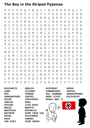The Boy in the Striped Pyjamas Word Search