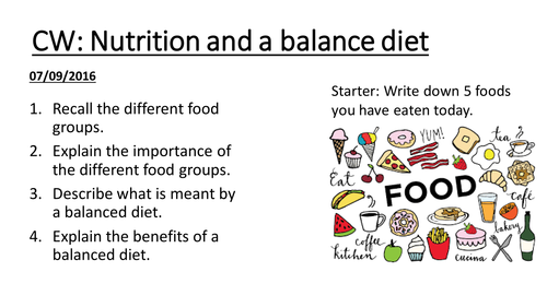 Nutrition and Balanced Diet