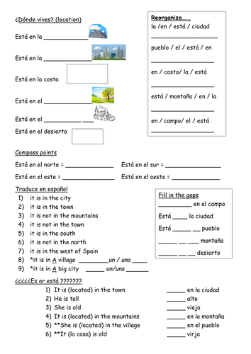 Y7 Spanish Viva 1 module 4 house