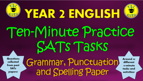 Year 2 English Practice SATs Tasks - Grammar, Punctuation and Spelling Paper