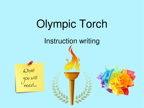 Instruction Text Writing: Olympic Torch
