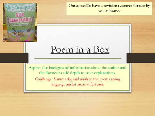 Songs of Ourselves CIE Revision Resource Pack