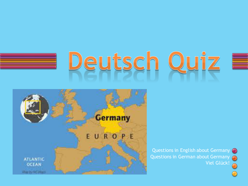 Introductory quiz for German lessons, interesting and fun, ready for immediate use.