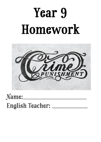Y9 Half Term Homework Project - Crime & Punishment