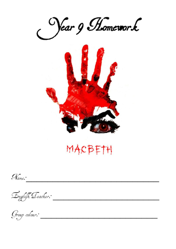 Y9 Half Term Homework - Macbeth