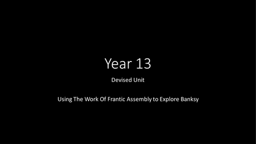 Exploring Chair Duets Frantic Assembly (Banksy Stimulus)