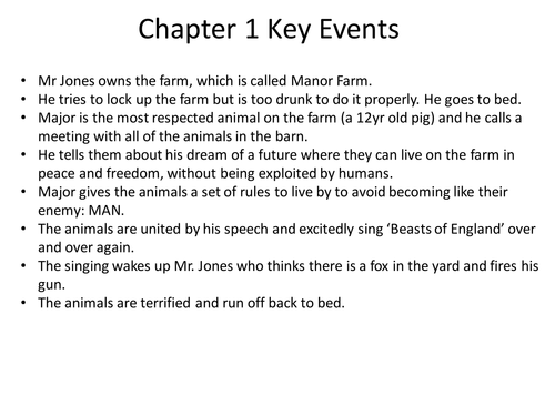 Key Events in Animal Farm