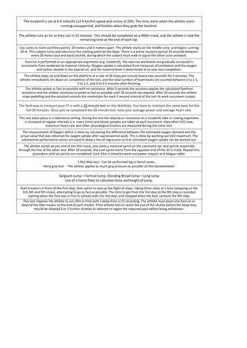 AS PE Edexcel NEW SPEC - Fitness Testing and Analysis