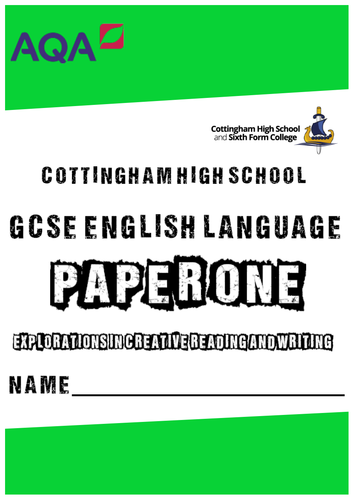 AQA GCSE ENGLISH LANGUAGE Paper One and Paper Two resource booklets