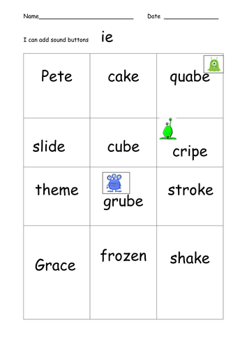 split digraph real and alien words teaching resources