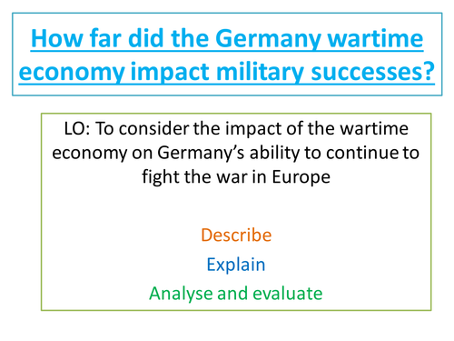 The impact of war on Germany 1939-45