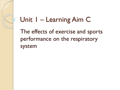BTEC Level 3 Sport (2016) New Specification Unit 1 Learning Aims C, D & E