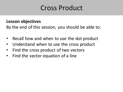Vectors in 2D and 3D, dot product, cross product, unit vectors