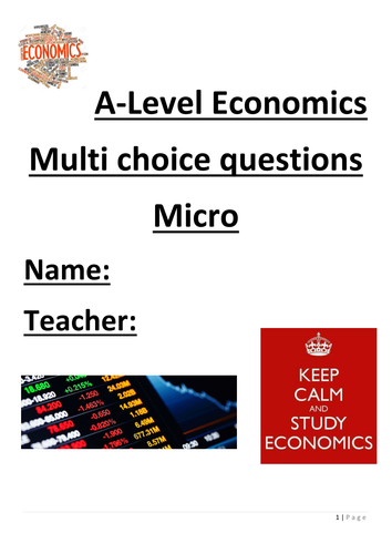 Multi choice question booklet - Economics