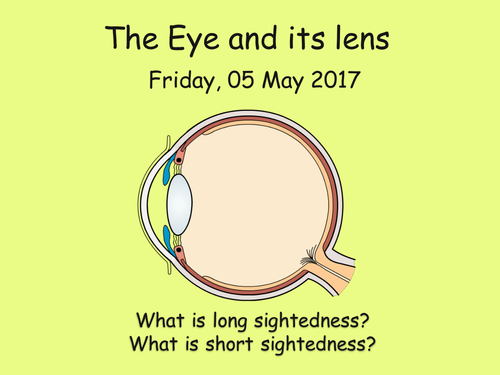 The Eye and lenses