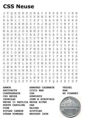 CSS Neuse Word Search | Teaching Resources