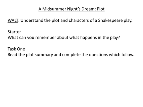 How is Love Presented in A Midsummer Night's Dream?