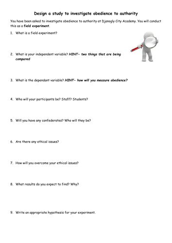 Design research- obedience to authority