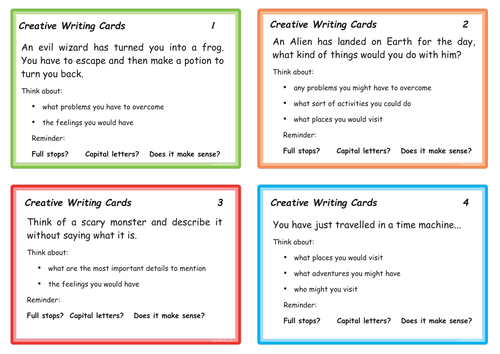 Fantasy Creative Writing Prompt Cards