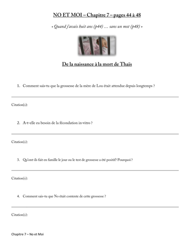 No et moi - Analysis of Chapter 7