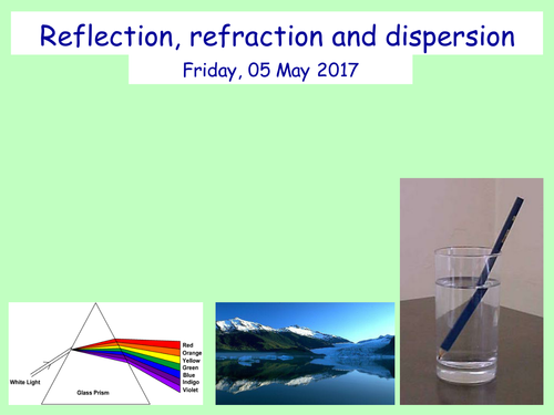 Reflection, Refraction, Dispersion (Full lesson)