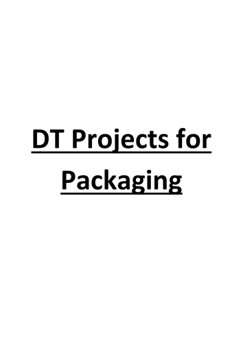 DT Packaging project
