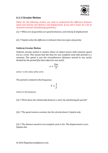 Circular motion | Teaching Resources