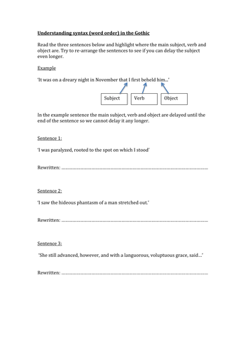 Starter on syntax