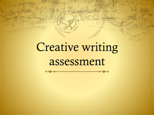 4 lesson sequence on creative writing for KS3