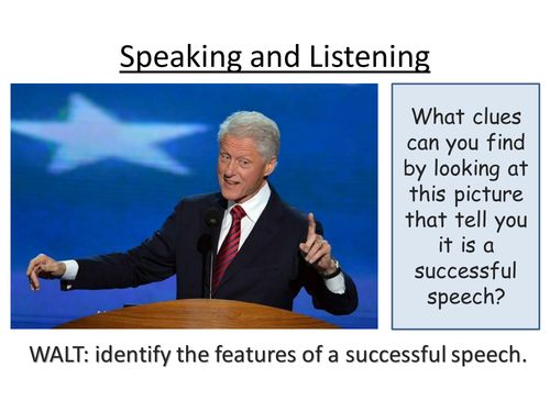 Speeches : Speaking and Listening : What makes a great speech?