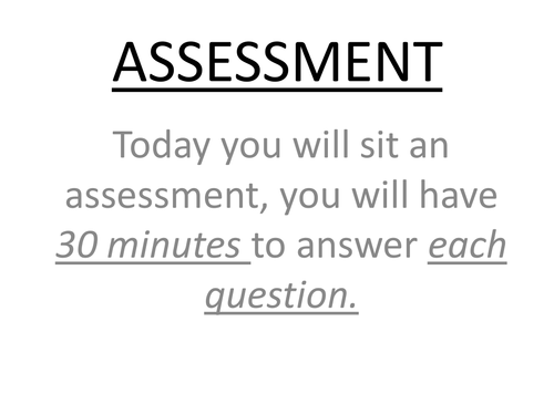 Mock assessment for A Christmas Carol