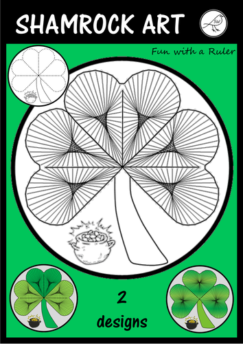 St Patrick's Day Art - Shamrock