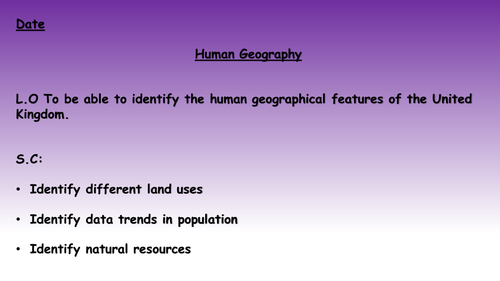 Human Geography of Britain