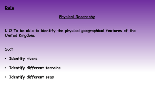 Physical and Human Geography of Britain