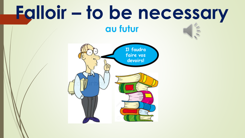 Stage 5-8: Presentation of impersonal and reflexive verbs in the future tense