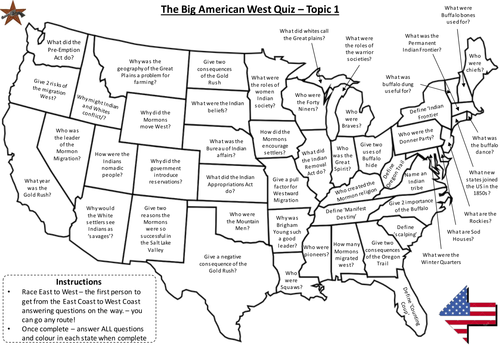 Map American West