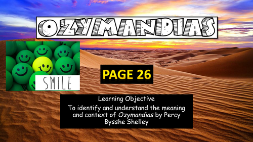 Ozymandias Lesson
