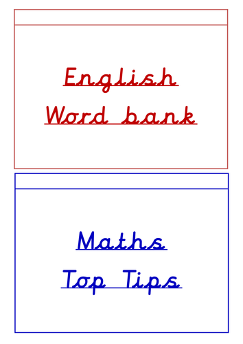 Table Top English Word bank book