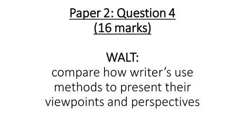 Paper 2, Question 4 (AQA Lang, new spec)