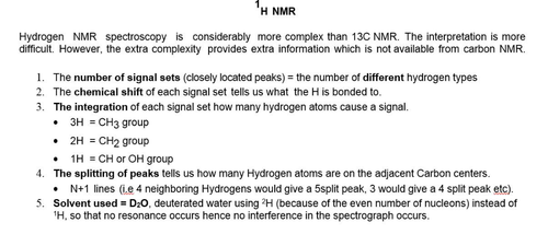H NMR Session A2 with 2016 OCR Example Q's