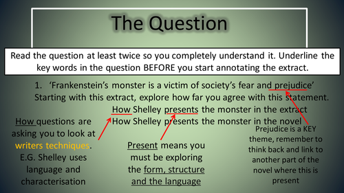 Frankenstein GCSE revision