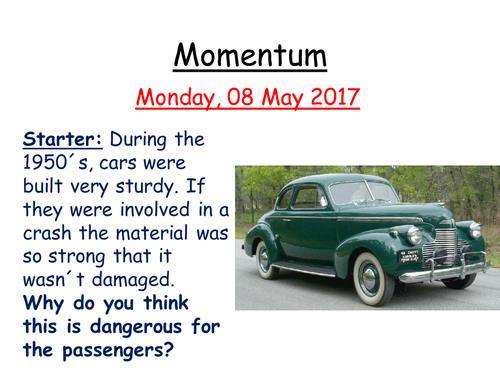 Momentum and Car Safety