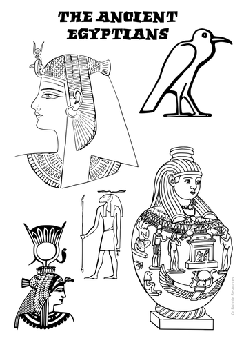 Egyptian Images for Reference or Colouring